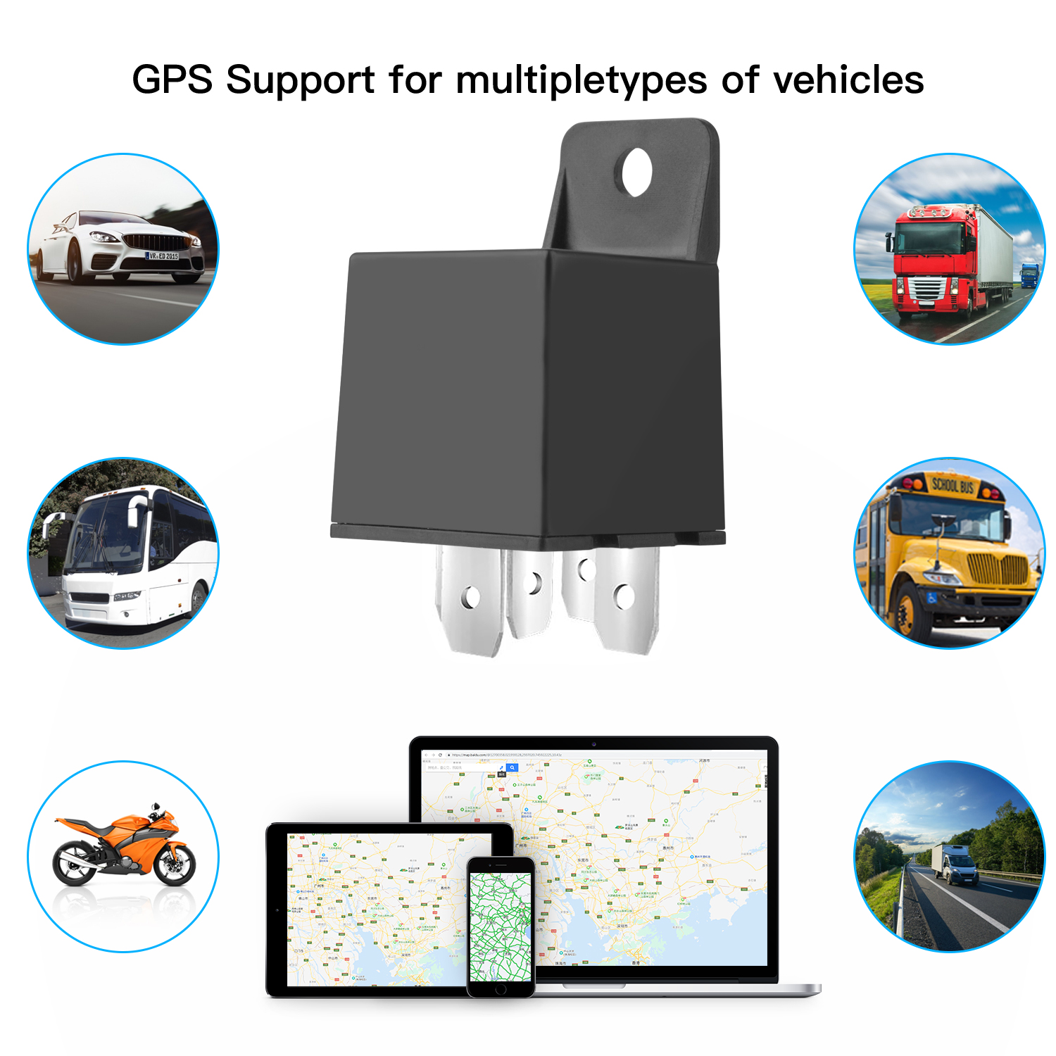 China manufacturer hot selling 2G GSM Car Vehicle GPS Tracker with Google map real Time Tracking T201