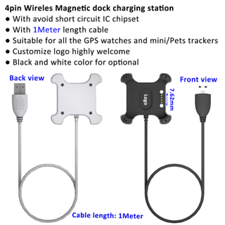 Mini Pets GPS Tracker magnet dock charger station 