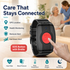 4G thermometer Elderly GPS Tracker bracelet with Fall down alert 