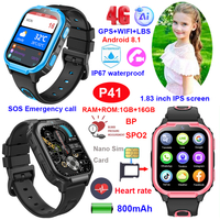 4G kids GPS tracker AI watch with parental control health monitoring P41