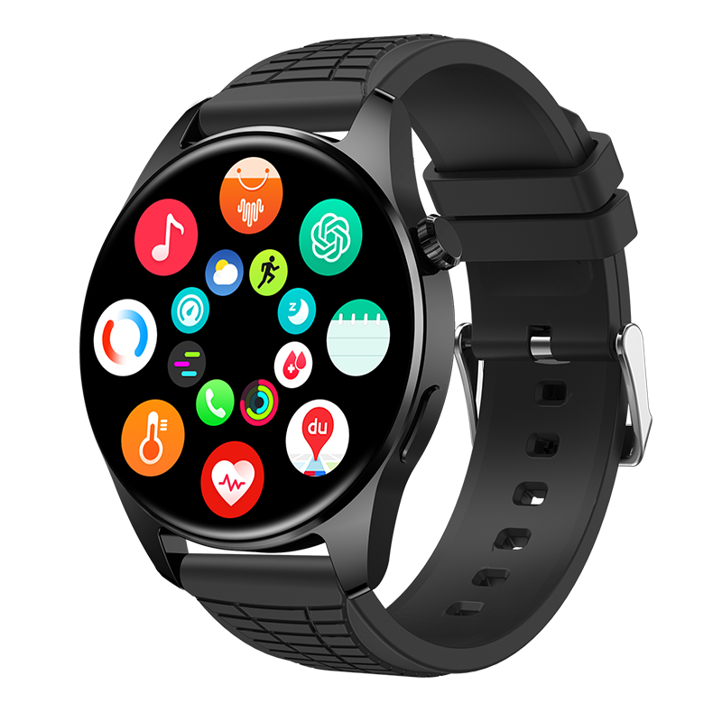 Smart bluetooth watch with HR BP SPO2 watch barrage Chat GPT SM05