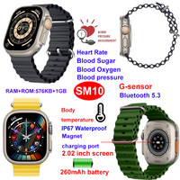 Fitness monitoring smart bluetooth wristwatch with HR BP SPO2 SM10