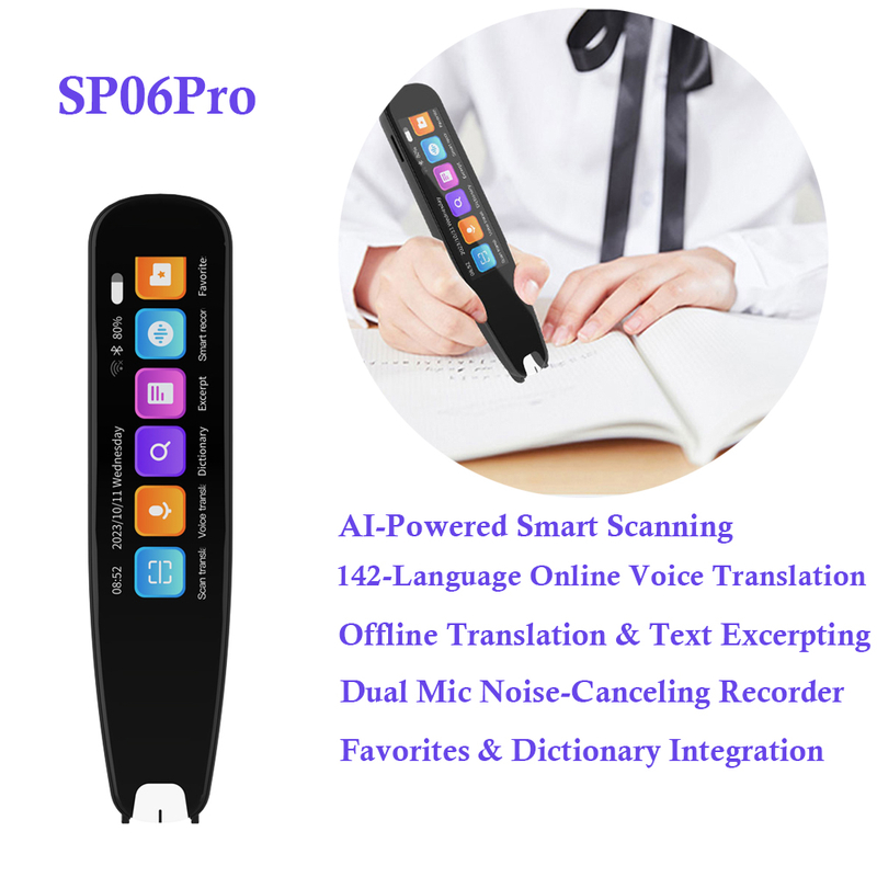 WiFi Electronic Dictionary AI Multi-language Translation Pen SP06Pro